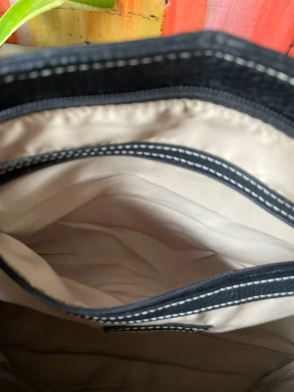 Tignanello Genuine Leather Pebbled Shoulder Handbag